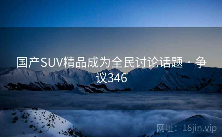国产SUV精品成为全民讨论话题 · 争议346